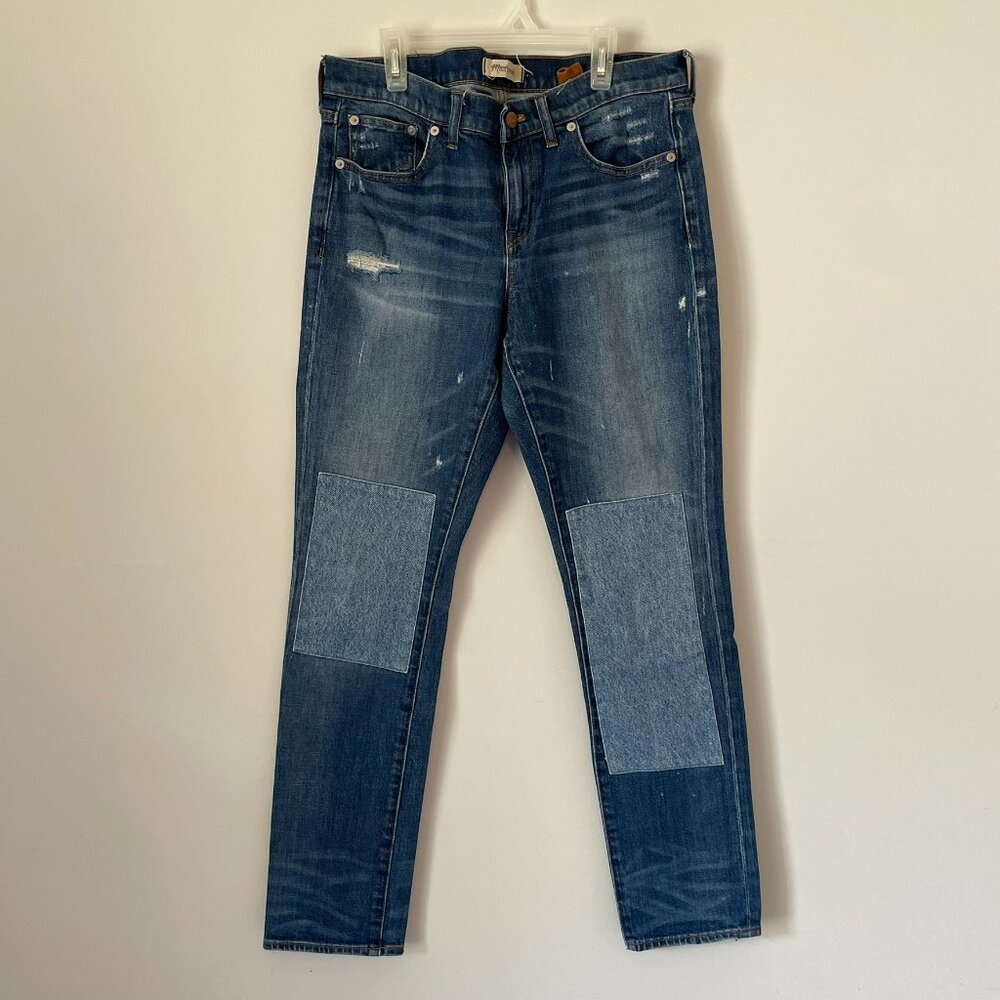 Madewell x B Sides slim boyjean with flaws